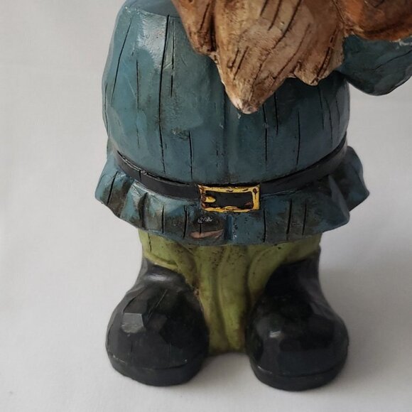 Bobblehead gnome vintage hands at mouth metal heavy 9"h - Picture 3 of 13